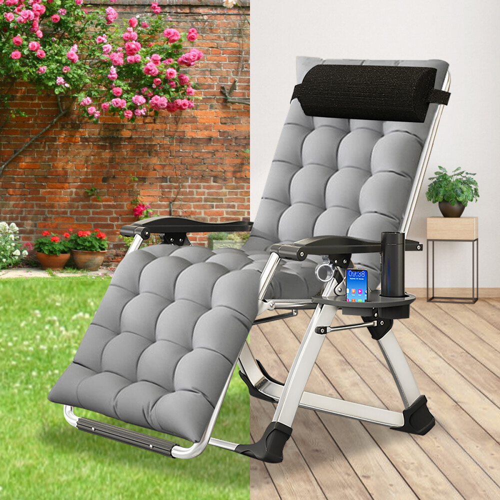 Begonia.K Zero Gravity Chair Tanning Chairs For Outside Cup Tray Headrest Padded gallery
