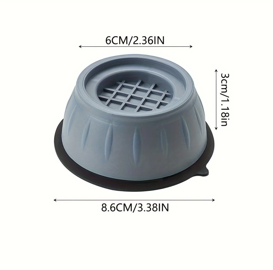 4pcs Shockproof Washing Machine Pads Anti-Slip Noise Reducing Rubber Feet - NEW gallery