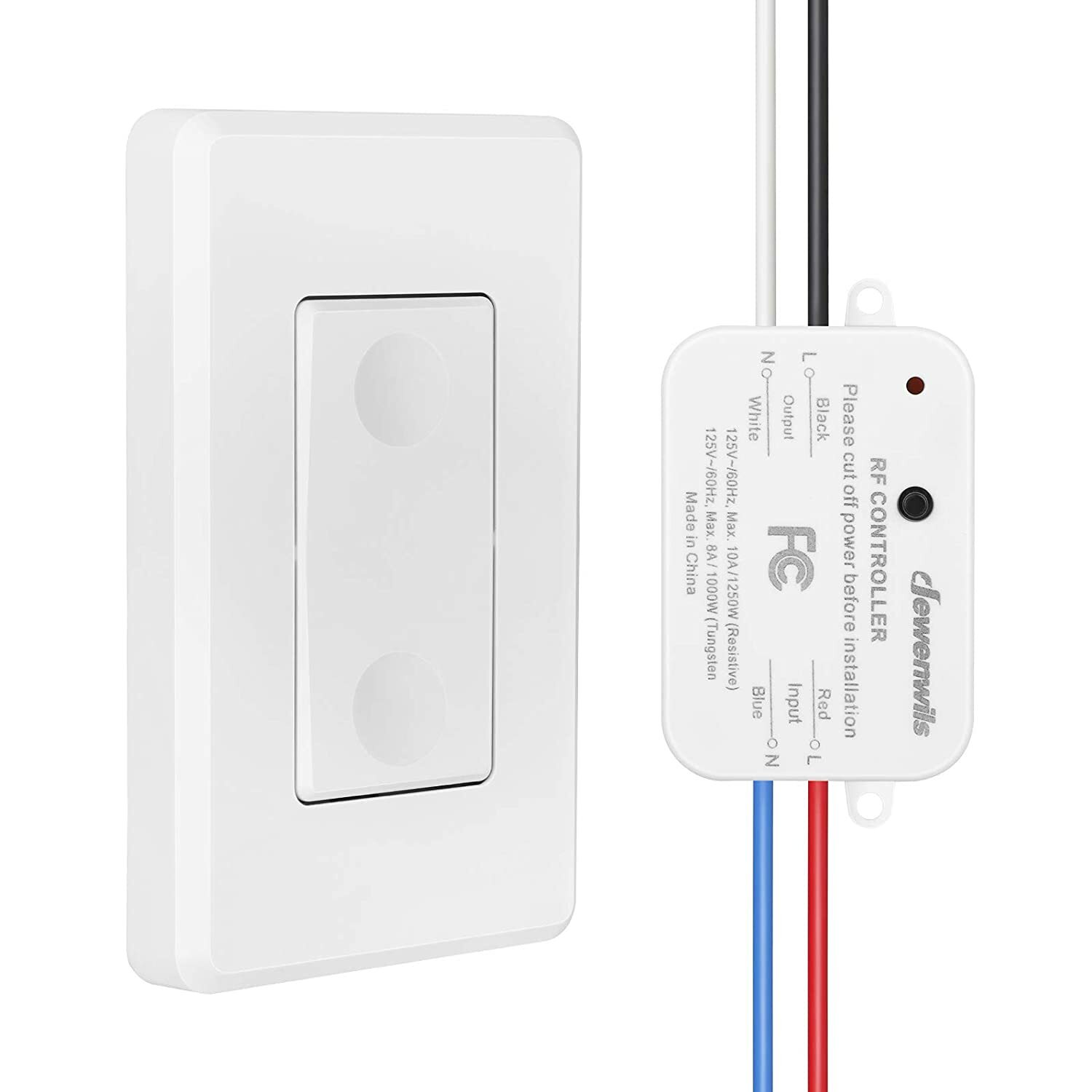 DEWENWILS Wireless Remote Control Wall Light Switch for Ceiling Lights 30M Range gallery