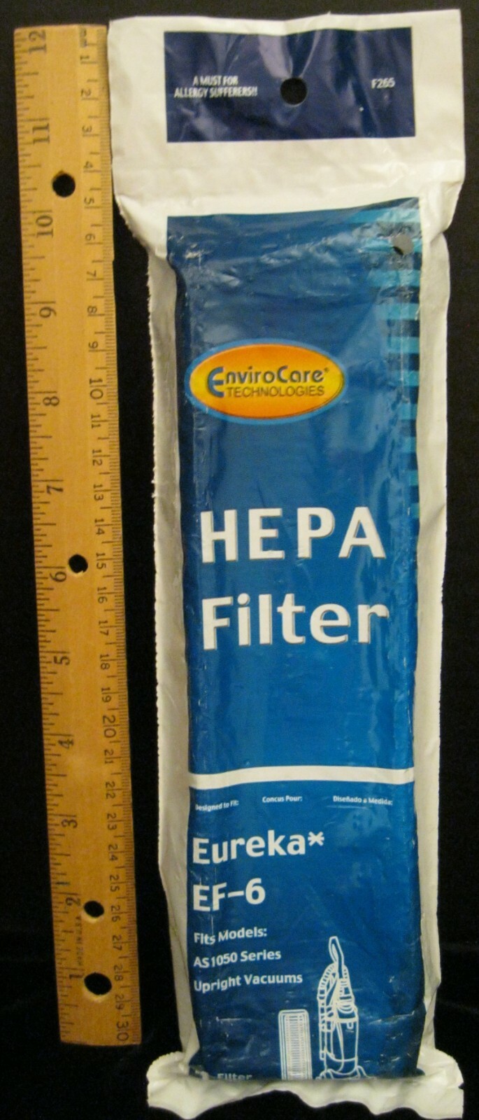 ENVIRO CARE TECHNOLOGIES HEPA FILTER EUREKA EF-6 FITS MODELS AS1050 UPRIGHTS gallery