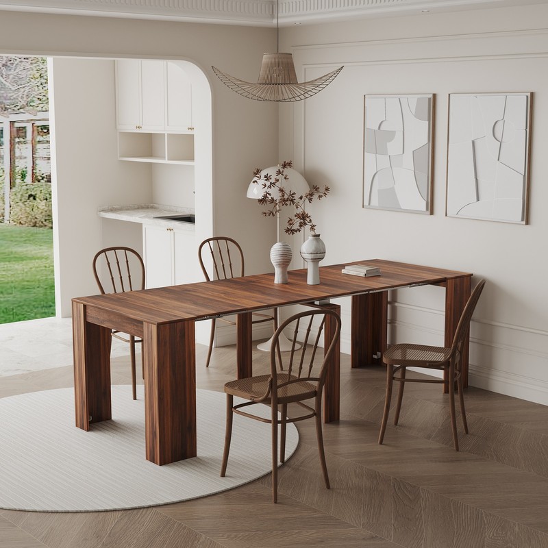 Multifunctional extendable console table gallery