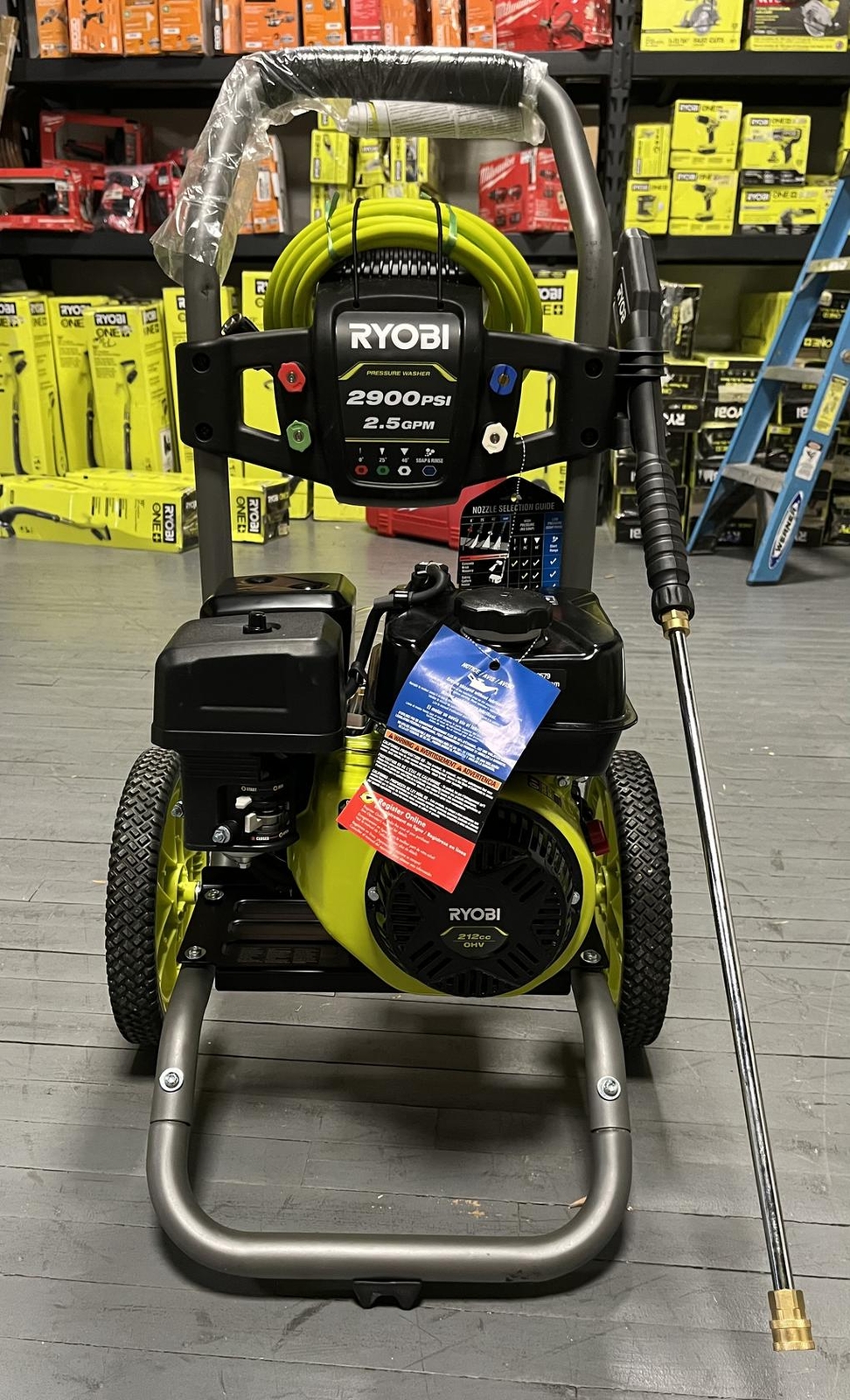 RYOBI 2900 PSI Gas Powered Pressure Washer 2.5 GPM 212cc Portable W/ Wheels gallery