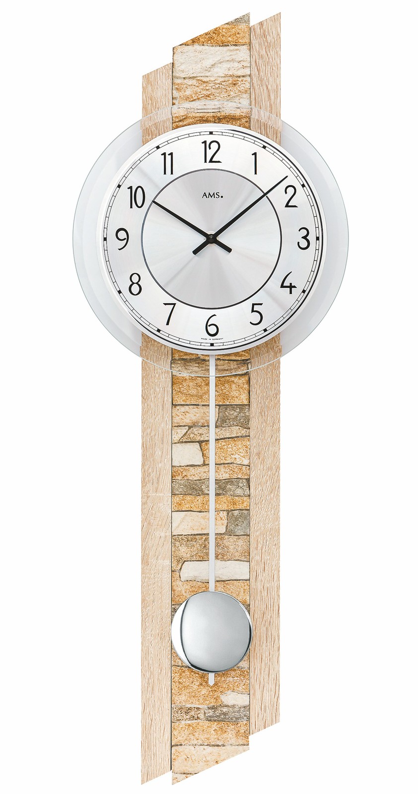 Modern Wall Clock with Quartz Movement by AMS gallery