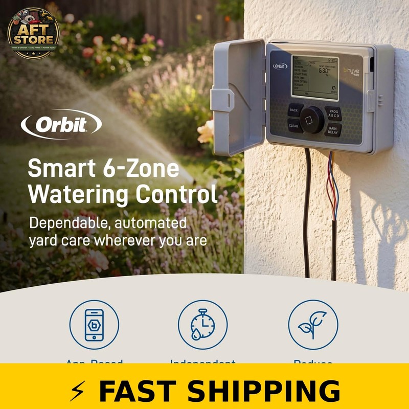Orbit B-hyve Smart Sprinkler Controller - 6-Zone App Controlled gallery