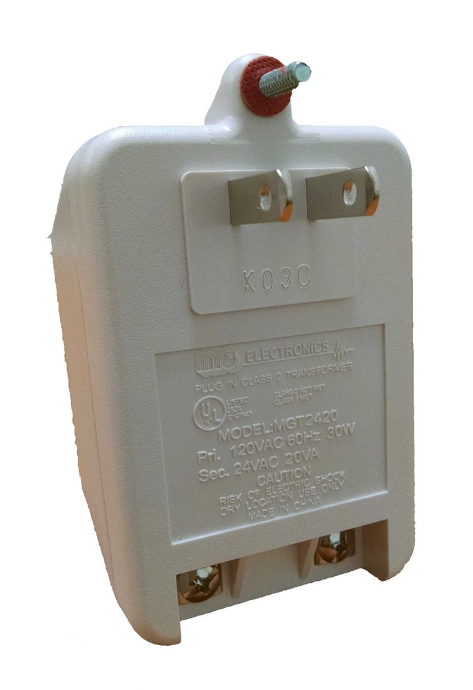 MG Electronics MGT2420 CLASS II AC POWER TRANSFORMER 24V 20V/A WITH LED UL/CS