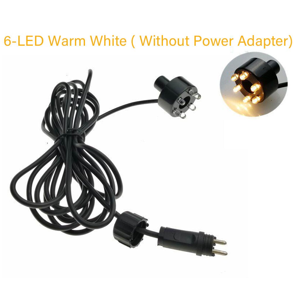 1/2/4/8/10PCS Underwater 6-LED Light Ring For Fountain Pond Garden No AC Adapter gallery
