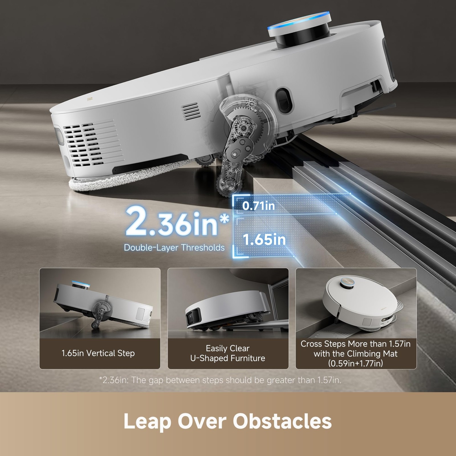 Robot Vacuum Mop Auto Empty 20000Pa Suction 360 Navigation Dreame X50 Ultra Edge gallery