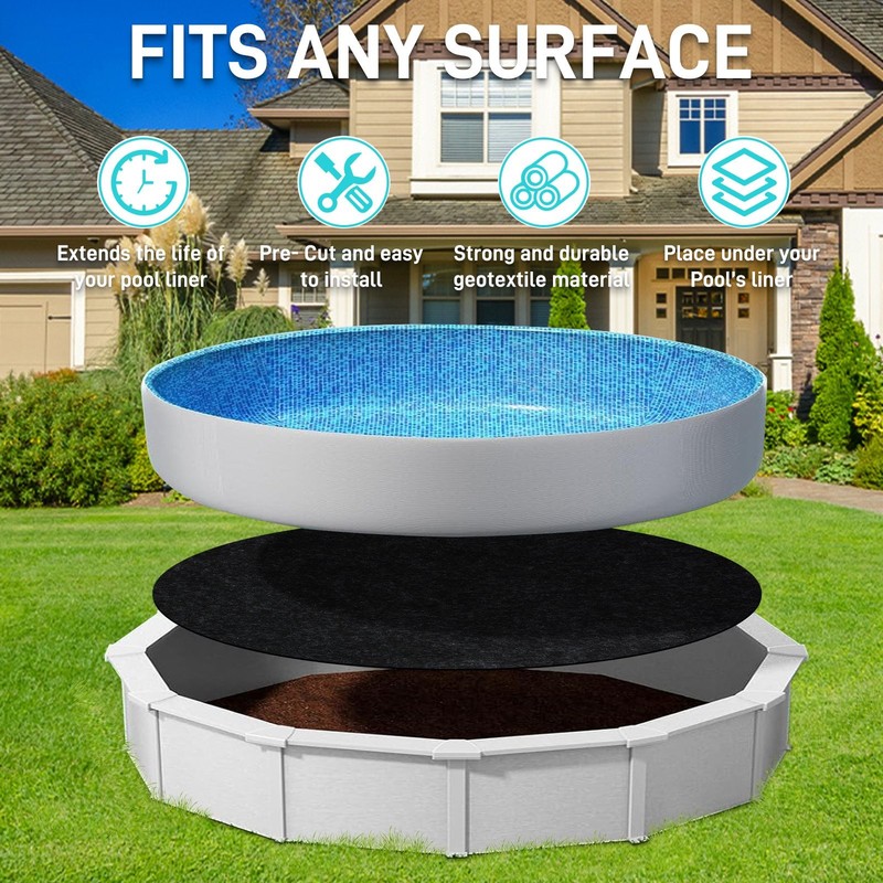 Pool Floor Padding, Anti-Slip Pool Protective Mat for Above Ground Pools gallery
