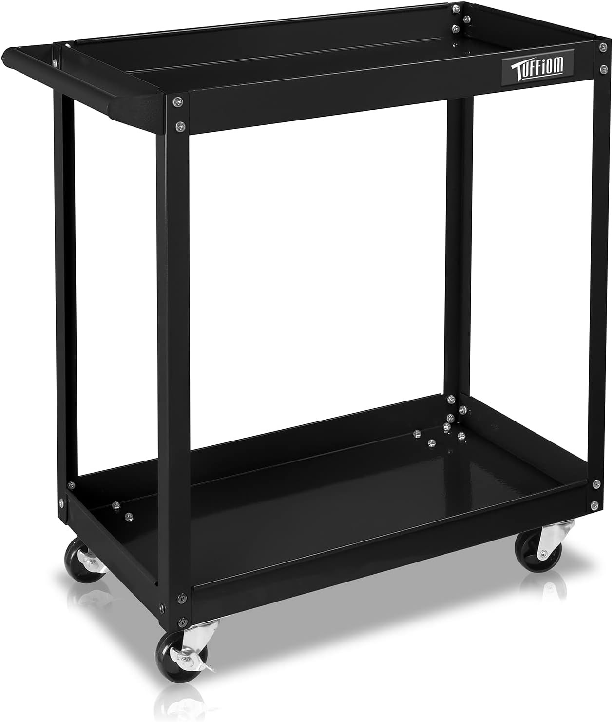 2 Tier Rolling Tool Cart 220 LBS Capacity Service Cart for Warehouse Portable gallery