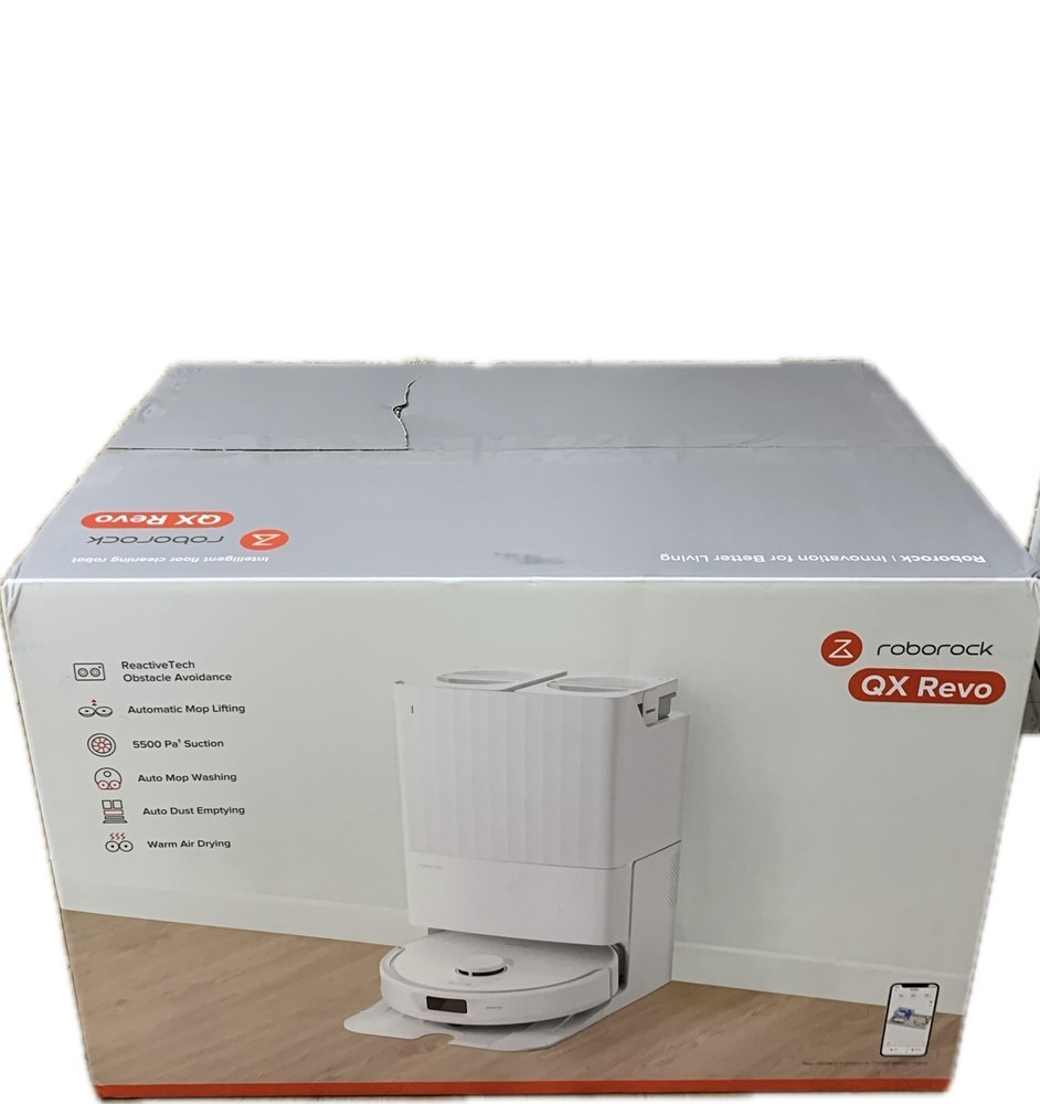 Roborock QX Revo Vacuum & Mop Robot with Multifunctional Dock – New – White gallery