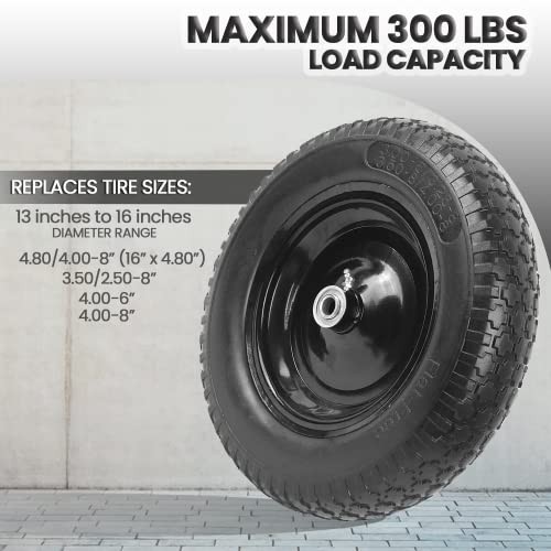 Solid 14.5" Flat Free Tire - Solid 4.80/4.00 gallery