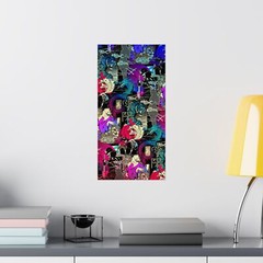 Modern Wall Matte Vertical Posters Japanese Popular Culture Design