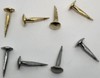 Brass & Steel Trunk Nails 1/2" Long - (1/4 LB Bag) chest steamer antique vintage gallery