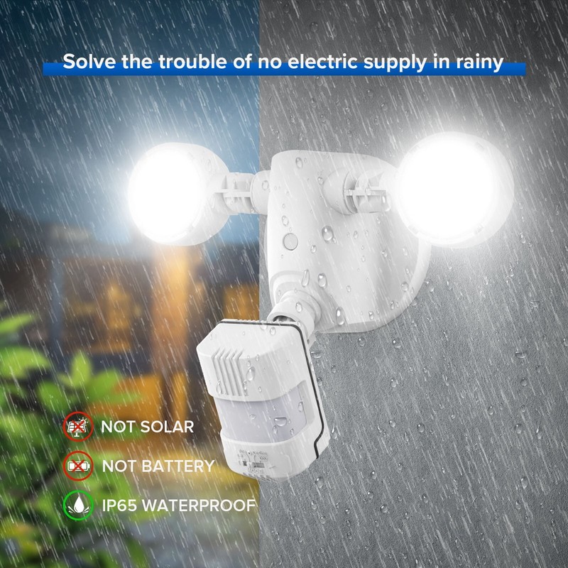SANSI 200W 3000lm LED Security Lights Motion Sensor Lights Floodlights COC USED gallery