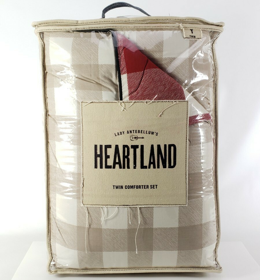 Lady Antebellum Heartland Delta Twin Comforter Set & 1 Sham Red Smokey Mountains gallery
