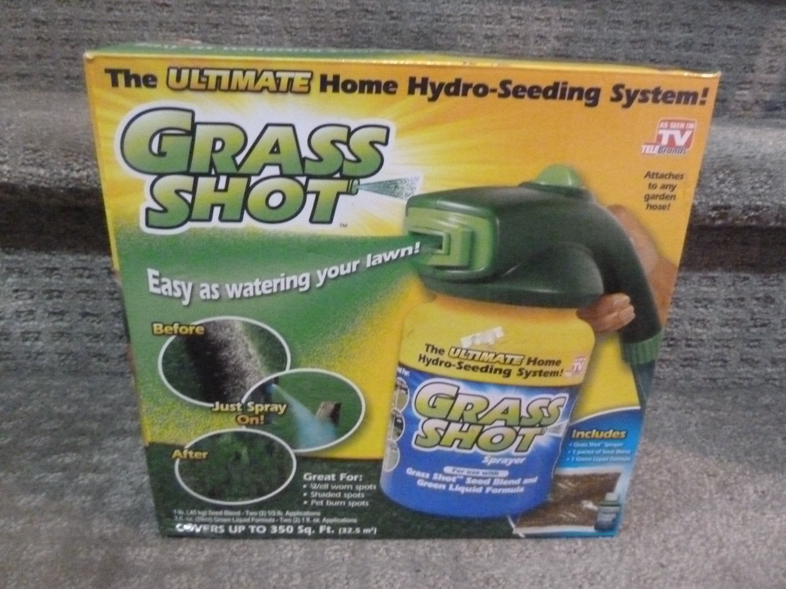 Grass Shot ULTIMATE Home Lawn Hydro-Seeding System BRAND NEW gallery