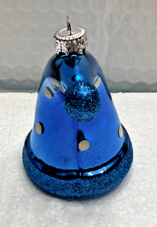 Whimsical Blue Glass hat ornament gallery