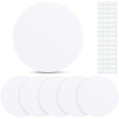 6 Pcs Ceiling Wall Cover Plates Plastic Hole Covers with Adhesive 7 Inch