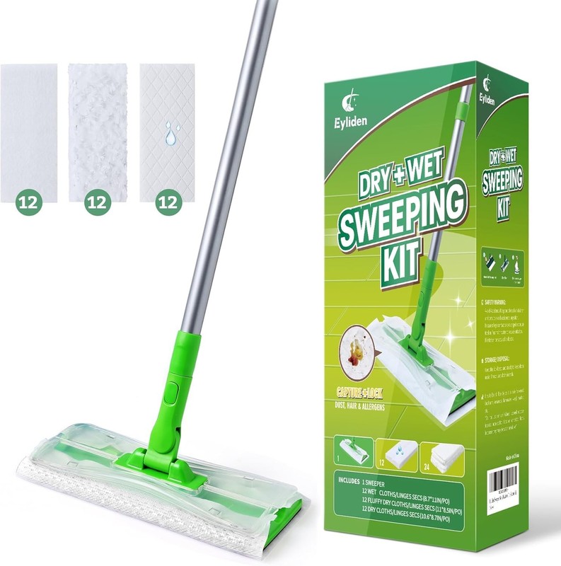 Smart Sweeper Mop System - 36 Refills, 360-Degree Swivel, Perfect for Pet Hair gallery