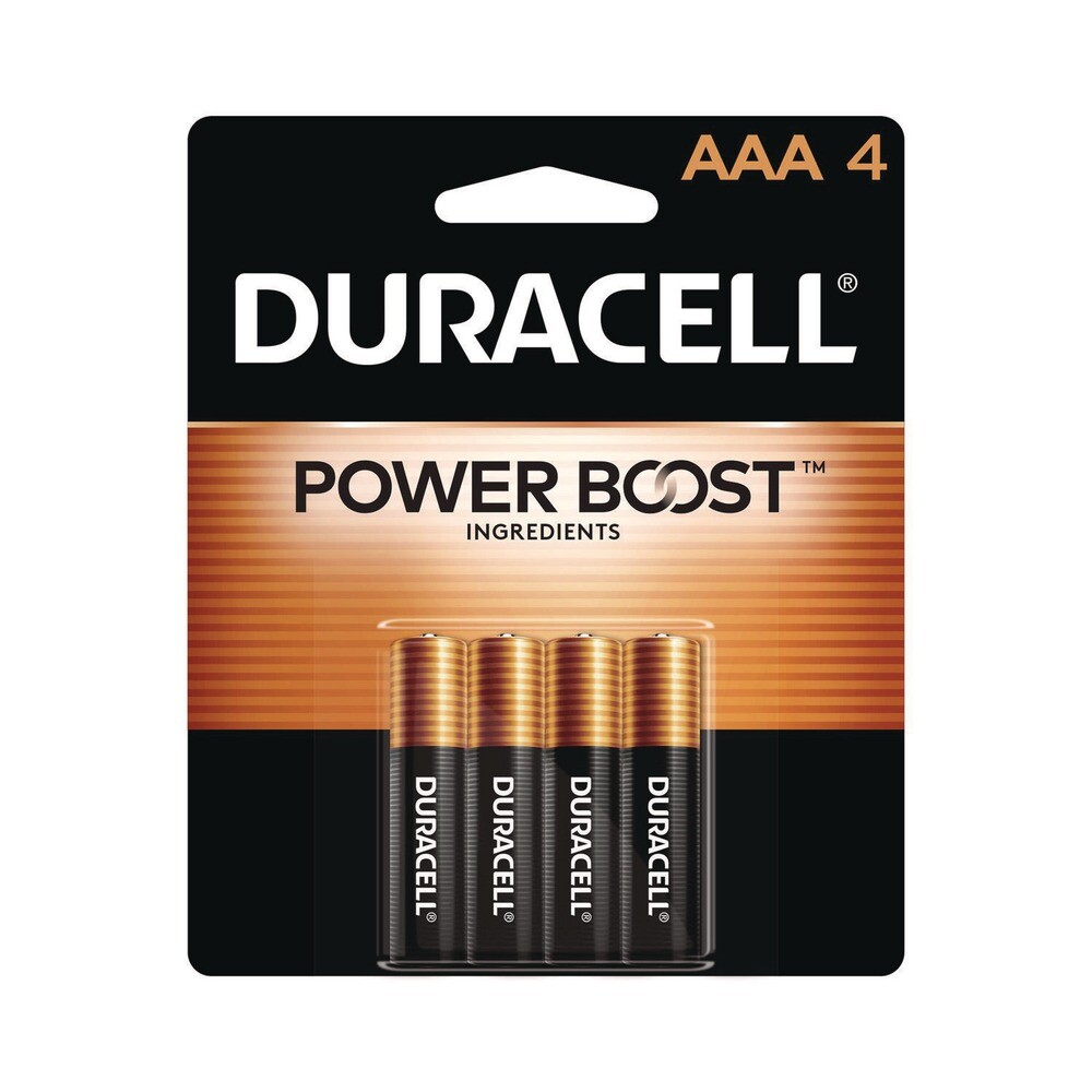 Duracell MN2400B4Z Power Boost CopperTop Alkaline AAA Batteries (4/Pack) New gallery