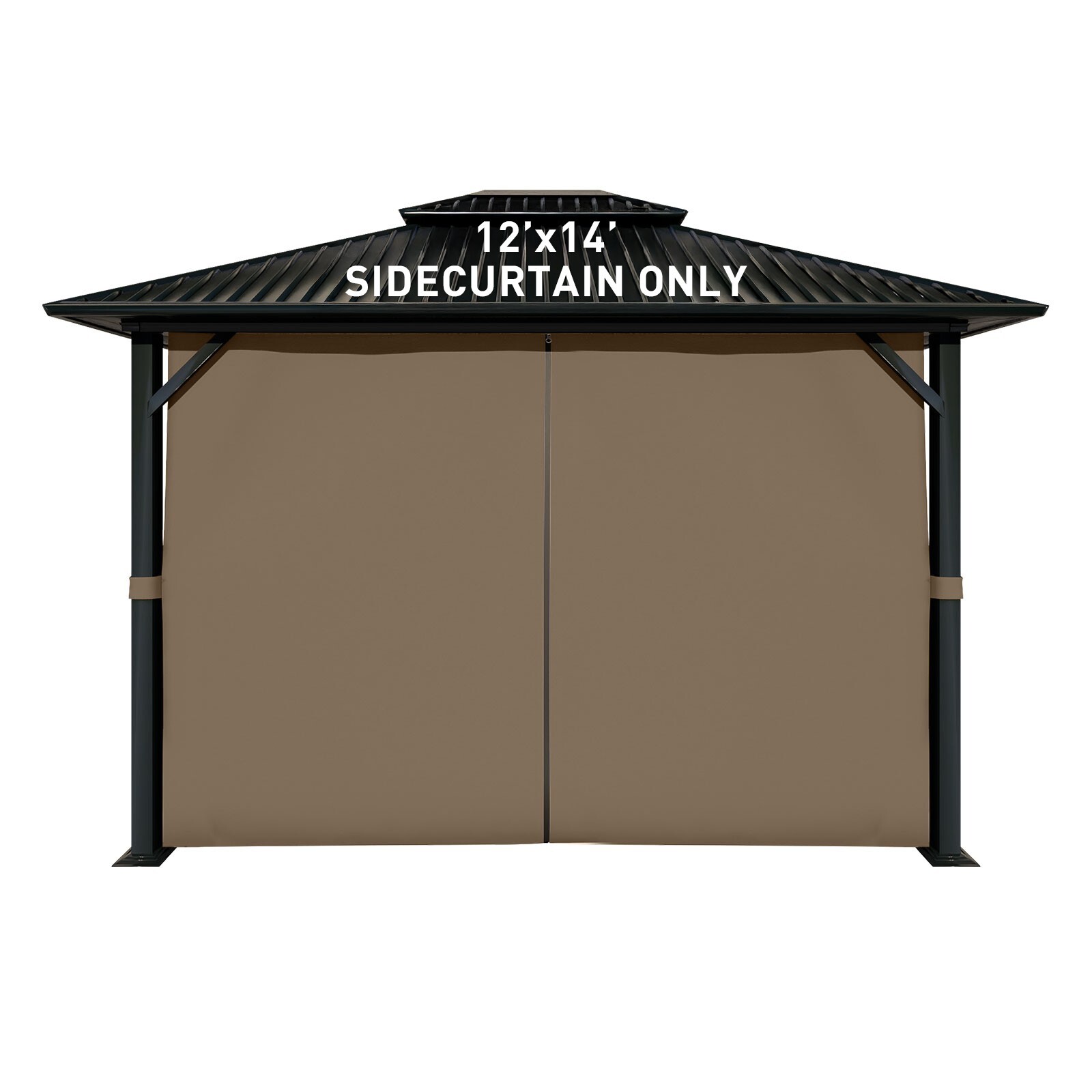 Aoodor 12'x14' Gazebo Universal Replacement Privacy Curtain Side Walls 4 Panels gallery