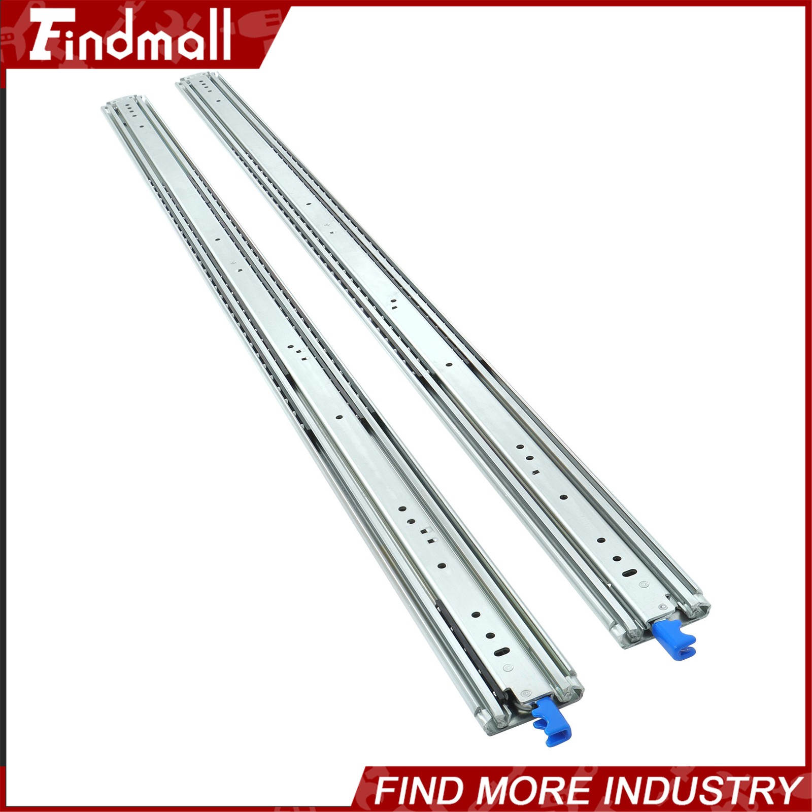 Findmall Heavy Duty 60" Drawer Slides w/Lock 500lb - Full Extension Ball Bearing gallery
