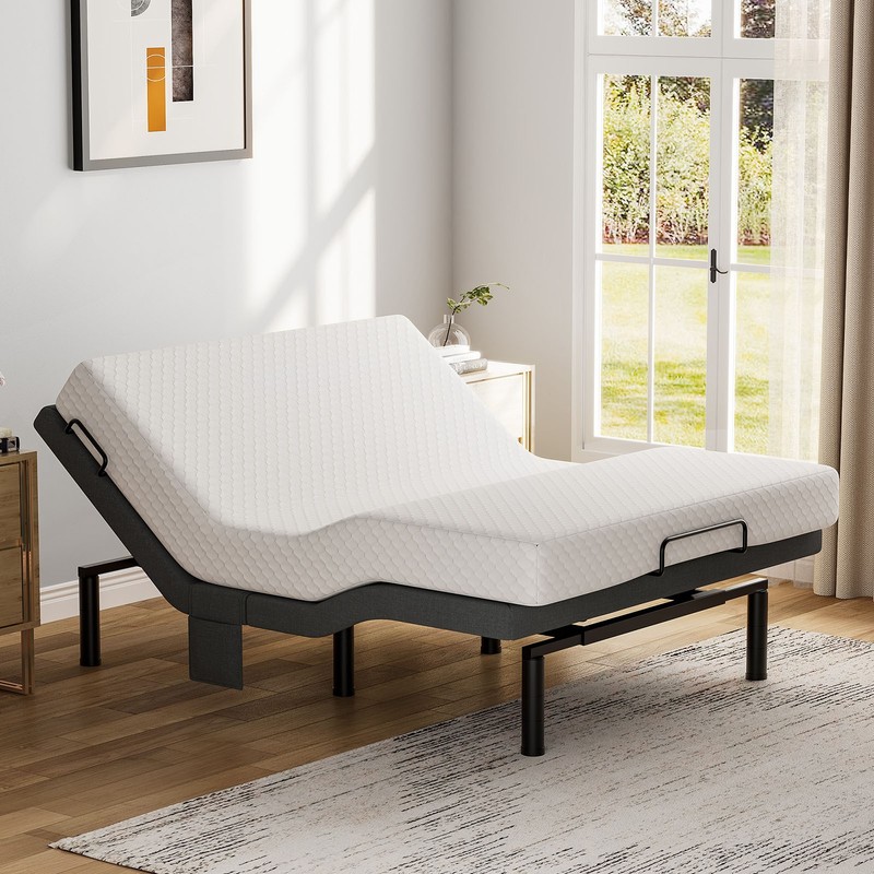 Upgraded Adjustable Bed Frame 1000LB Capacity Bed Base Remote Queen Twin XL gallery