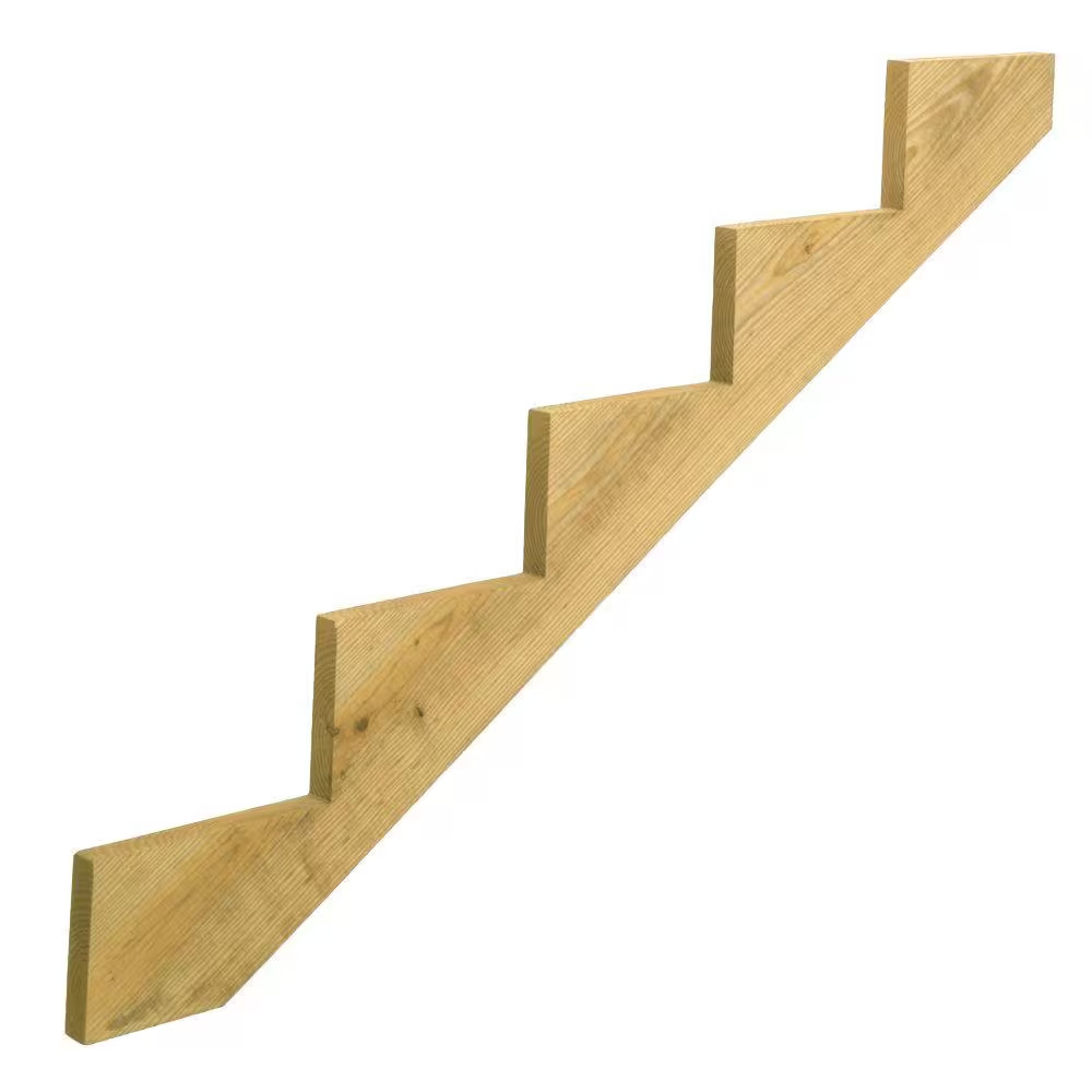 5-Step Ground Contact Pressure Treated Pine Stair Stringer gallery