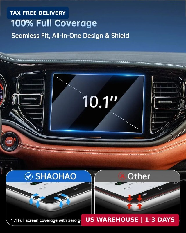 SHAOHAO for 2026 Dodge Durango Screen Protector for 2021 2022 2023 2024 2025 202 gallery