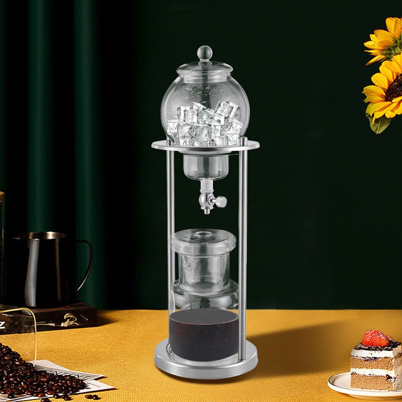 BD-6 Iced Coffee Dripper Coffee Maker Cold Brew Drip Tower 600ml For 6-8 People gallery