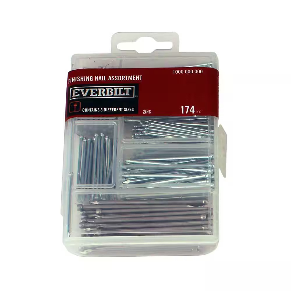 Zinc-Plated Nail Assortment (174-Pack) gallery