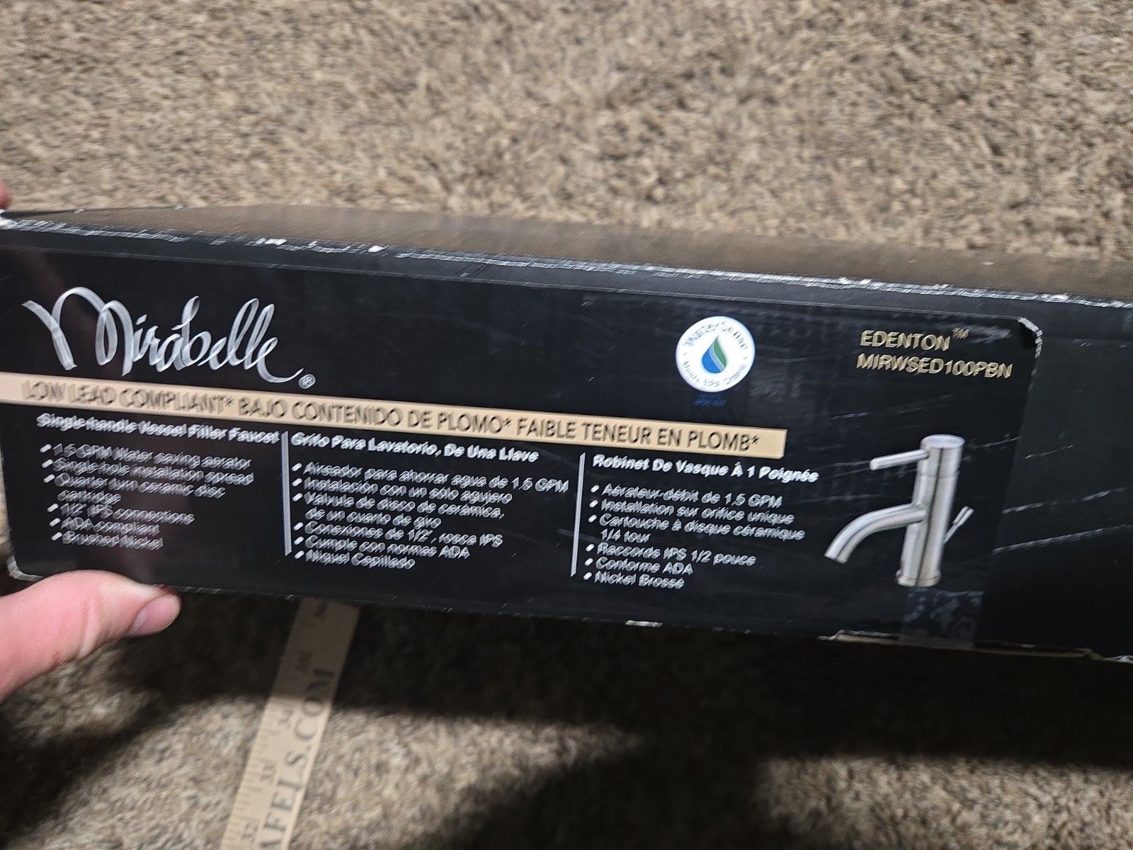 Mirabelle Edenton MIRWSED100PBN Single-Handle Vessel Filler Faucet Brushed Nicke gallery