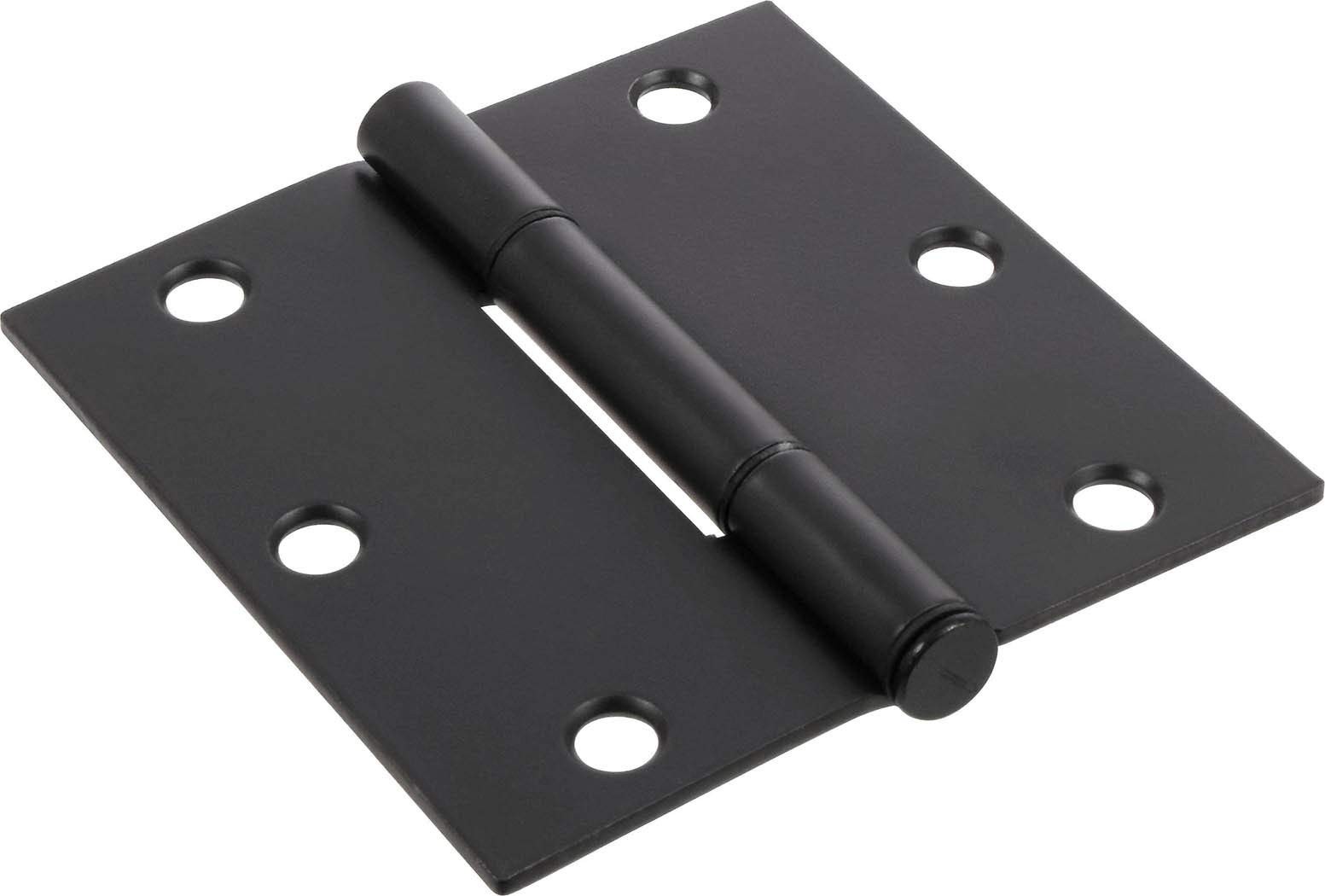 Square Corner Oil Rubbed Bronze Squeak-Proof Door Hinges 3.5-inch 5 Pack gallery