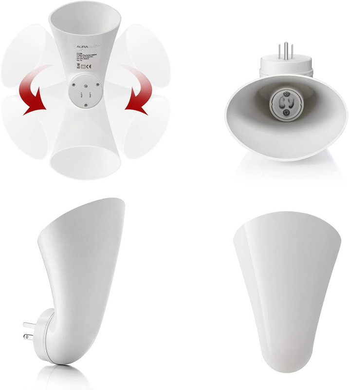 Plugin GU10 Spotlight Uplighter Wall Sconce Wash Light Plug Socket Outlet Upligh gallery