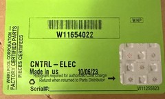 New W11654022 Whirlpool Washer Main Control Board OEM