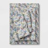 Target Threshold 400TC Queen Sheet Set 100% Cotton Purple Floral Bedroom Bedding gallery