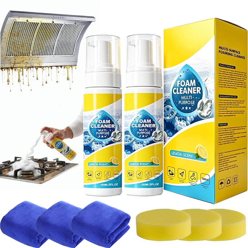 150ml 4-in-1 Multi-Enzyme Foam Cleaner,All-Purpose Spray 5oz with Sponge & Towel gallery