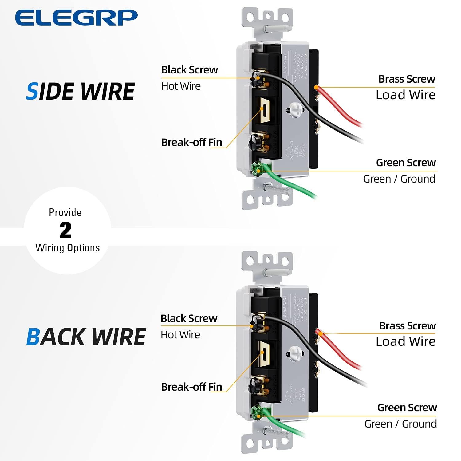 Decorator Triple Rocker Light Switch, Three Single Pole Electrical Paddle Switch gallery