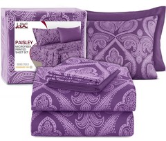 LDC LUX DECOR COLLECTION Bed Sheets – 6 Pc Queen Size Sheets – 1800 Thread Count