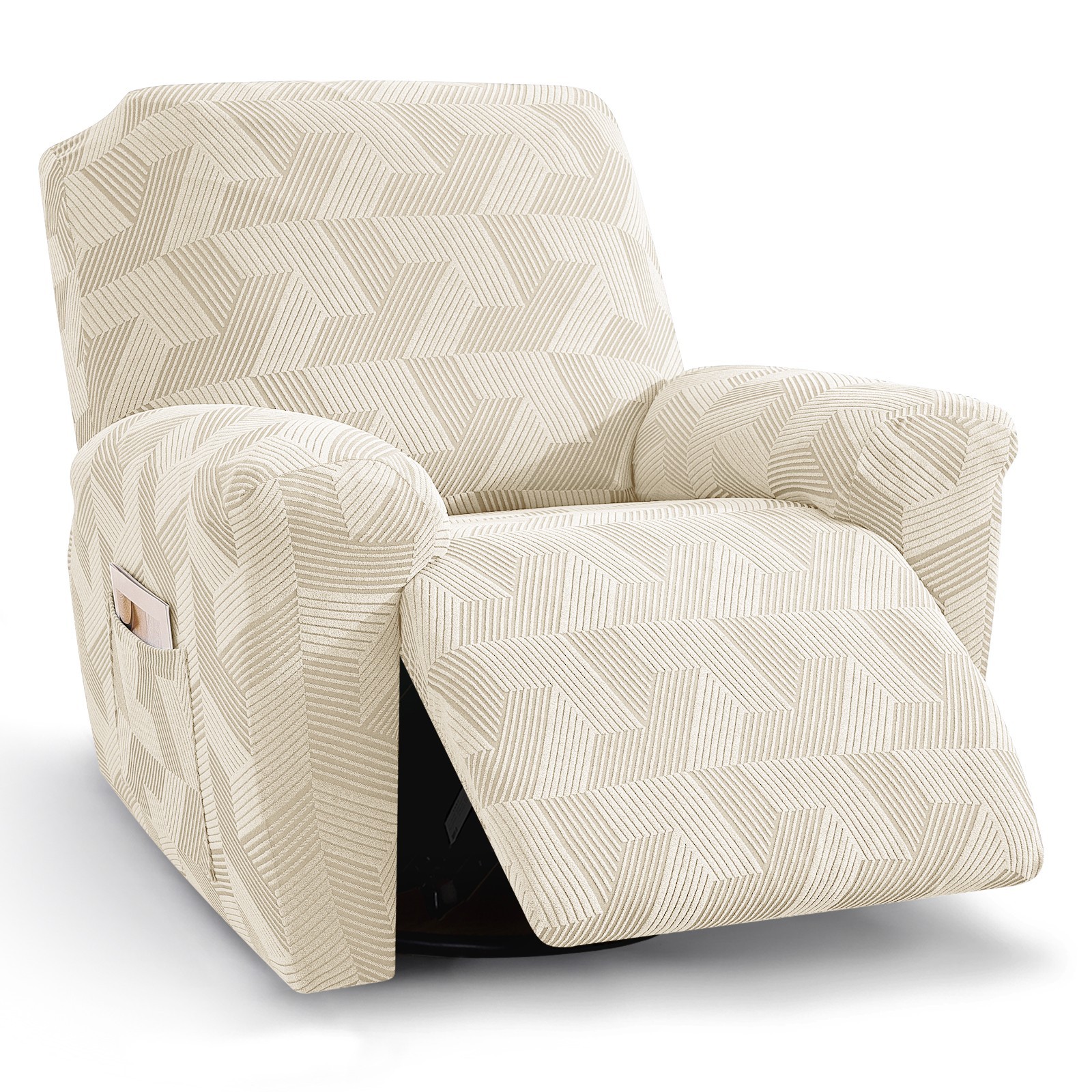 1 Seater Soft Sofa Cover Anti-Slip Recliner Cover Washable Furniture Protector gallery