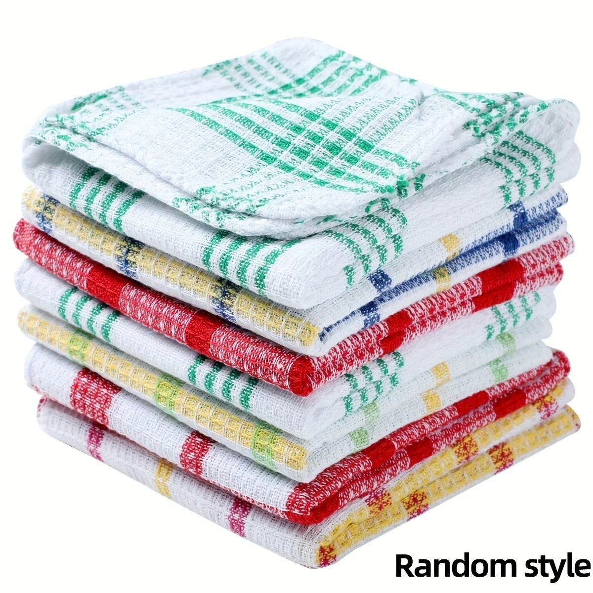 12 Pcs Kitchen Dish Cloths Cotton Super Cleaning Absorbency Towel Washing Rags gallery