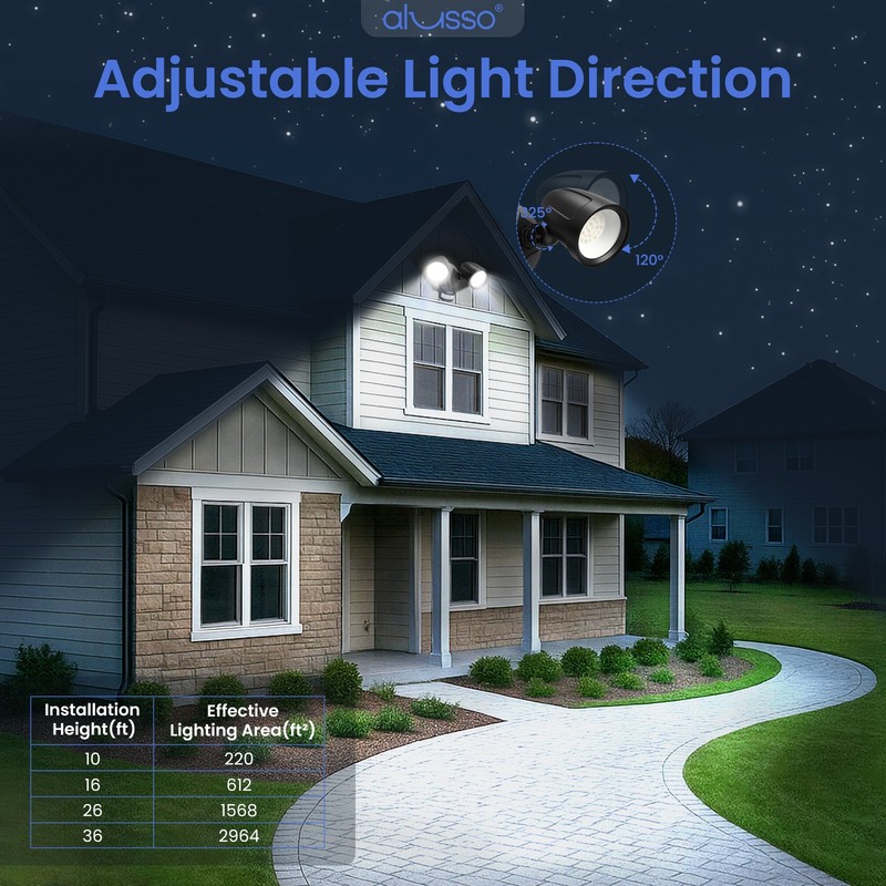 2700lm LED Security Light D2D/PIR Motion Sensor 3CCT Outdoor Yard Walllight 30W gallery