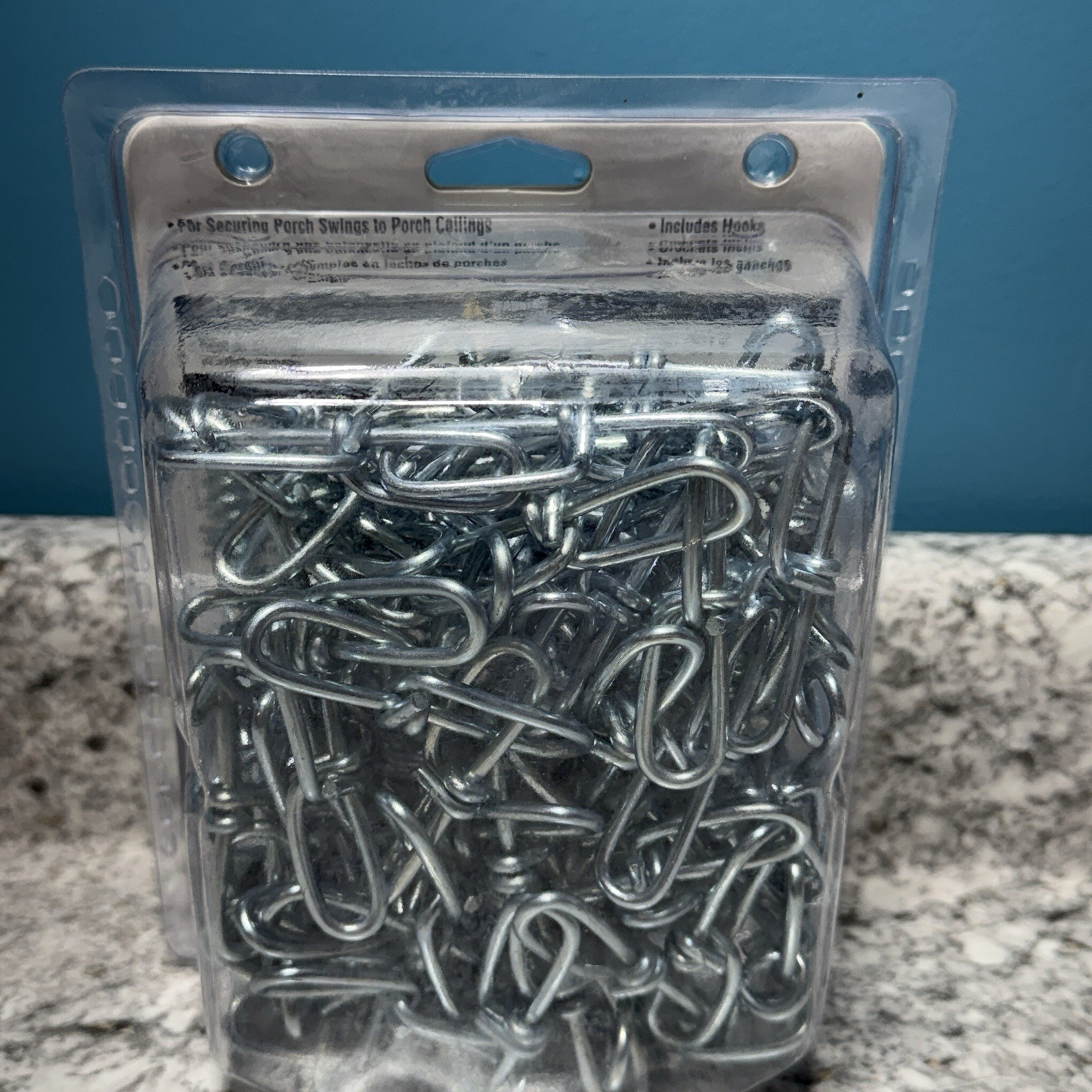 Porch Swing Hanging Chain Kit Assembly Ceiling Hooks 500 LB Max Load gallery