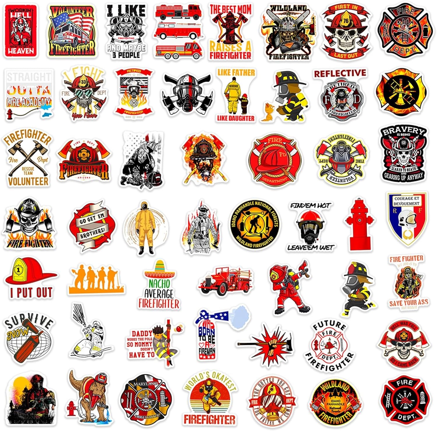 50 Funny Firefighter Decals & Stickers - Fireman Vinyl Designs for Adults gallery