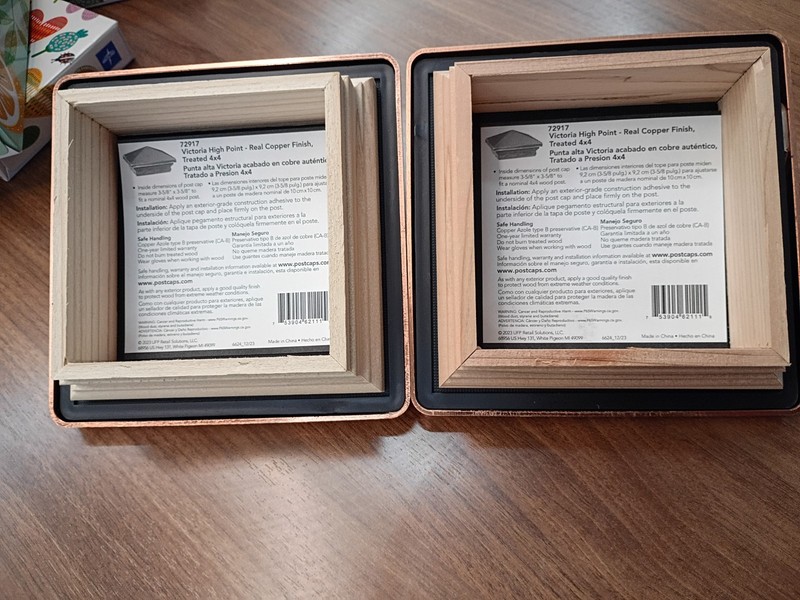 Deckorators 4x4 Victoria High Point Copper Plastic Pine Deck Post Cap 2-PACK gallery