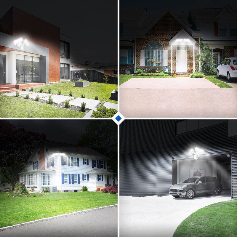 SANSI 200W Outdoor LED Security Light Motion Sensor D2D Ceramic House Floodlight gallery