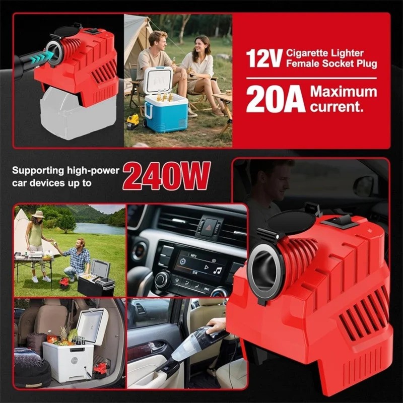 Step Down Converter for Milwaukee 18V with 240W Car Cigarette Lighter Socket gallery