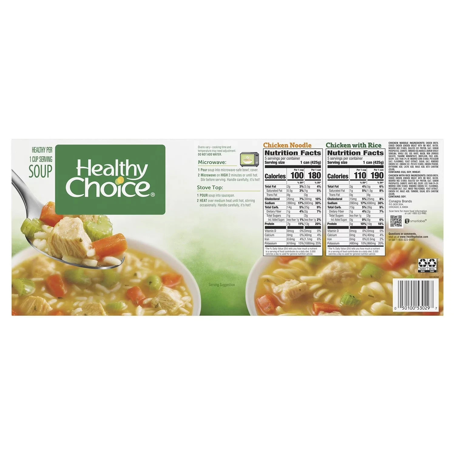 Healthy Choice Soup Variety Pack (15 oz., 10 pk.) Great Price gallery
