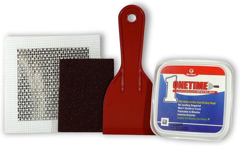 ONETIME Lightweight Spackling Patch-A-Wall Kit, 1/2 Pint, gallery