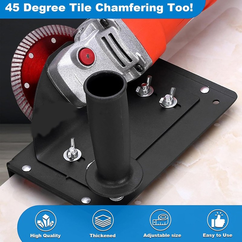 Angle Grinder Stand For Tile 45 Degree Chamfer Cutting Tile Chamfering Tool US gallery